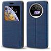 Shantime Custodia Flip in Pelle con Finestra Compatibile con IIIF150 Action A5 Pro, Display Visibile, Chiusura Magnetica Invisibile e Slot Carta(Blu)