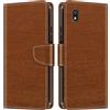 Shantime Custodia Portafoglio in Pelle Compatibile con Bigme HiBreak Pro, Cover Colorata Flip con Portacarte, Chiusura Magnetica Protettiva(Marrone)