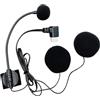 Generic Microfono da casco, trasmettitore per moto con cancellazione del rumore, 1 x 0,7 cm, cuffie impermeabili ad alta definizione, design a metà faccia, dispositivo audio con di tipo C, per