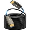 SOEYBAE 8K Cavo HDMI Fibra Ottica 15M HDMI 2.1 Cable 48Gbps Supporta 8K@60Hz 4K@120Hz HDR, 4: 4: 4,3D, ARC, HEC, HDCP 2.2 per PS4 Box HDTV