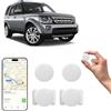 ZVD GPS Tracker Per Auto,Localizzatore Per Animali Domestici,Gps Auto Localizzatore Con App,GPS Tracker Compatibile Con Ios, Auto, Animali Domestici (2PC Bianci)