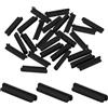 QUARKZMAN 25pz SD Porta Condotto Coperture Cappucci Silicone Tappi Nero | Protettore, per Laptop Camera Femmina SD Tappo