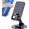 Generic Supporto per telefono pieghevole - Supporto regolabile per tablet e smartphone, design resistente | Base in metallo a 360 gradi, culla per ufficio, perfetta per la mia