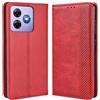 MOJIA Cover per Blackview Wave 8C / Wave 8 / Oscal Flat 2 / 2C, PU Custodia Antiurto Resistente ai Graffi, Custodia Flip Portafoglio per Telefono con Supporto e Slot per Schede. Rosso