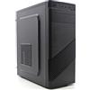 Simpletek - Case Aziendale Cabinet Completo Nero Con Alimentatore 500W | ATX