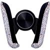 Asudaro Supporto per telefono Bling Supporto per telefono per auto Supporto per auto con strass multifunzione Tipo di fibbia Presa d'aria Cornice di navigazione per auto multifunzionale Girevole a 360 °
