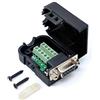 Oiyagai Adattatore DB9 RS232 Femmina - Modulo Breakout D-SUB 9 Pin con Morsettiera e Custodia, Terminale a Vite Senza Saldatura per Porta Seriale e Progetti Elettronici (Female con Viti)