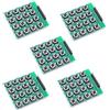 Oiyagai 5 Pezzi Tastiera Matrice 4x4 a 16 Tasti, Modulo Keypad Tattile per Arduino Raspberry Pi e Progetti DIY
