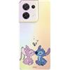 LA CASA DE LAS CARCASAS Custodia per OPPO Reno 8 5G ufficiale di Lilo & Stitch, Angel & Stitch Bacio per proteggere il tuo cellulare. Custodia in silicone flessibile con licenza ufficiale Lilo & Stitch