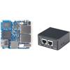 WayPonDEV NanoPi R76S Mini Router Ripetitore FriendlyWrt, LPDDR5 4GB/16GB RAM 64 GB eMMC 6TOPS NPU RK3576 SoC con Modello Al, Doppia Porta Ethernet 2.5G per IoT NAS Smart Gateway (Kit Standard, con Modulo WiFi