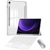 Generic Custodia Con Tastiera Per Samsung Galaxy Tab S10 lite 2025 / S10 Fe 10,9 Pollici 2025 / s9fe / s9 10,9 2023, Custodia Sottile Con Tastiera Bluetooth E Supporto Per S Pen