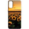 Mixroom - Cover Custodia Back case In TPU Silicone Morbida Per Samsung Galaxy A23 4G / A23 5G Fantasia Campo Di Girasoli Al Tramonto M774