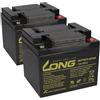 Akkuman.de Akkutechnik vom Fachmann Batteria di ricambio per Invacare Auriga e Orion 2 X Kung Long 12 V 50 Ah al piombo resistente ai cicli AGM VRLA