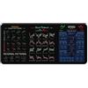 Hasaller Cuscino per mouse, 800 x 300 mm, tappetino per mouse con motivo grafico per trading sul mercato azionario, tappetino antiscivolo per mouse (stili 2)