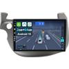 KeiDilie CADLEY 10.1" [2+64G] Android 15 2 Din Autoradio per Honda Fit Jazz 2007-2014-[Integrato Wireless CarPlay | Android auto | Mirror Link | GPS Sat Nav | Bluetooth 5.0 | WiFi | 4G | SWC]+CAM Incluso