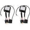 Tbest Invertitore Di Polarita Fari Led,Convertitore Di Polarità, 2Pcs Led Convertitore Negativo Adattatore Sostituzione Per Cablaggio Interruttore Negativo Polare Polarità Invertita Sostituzione Per H4