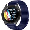 GIOPUEY Cinturini Compatibile con Garmin Forerunner 265, Nylon Traspirante Sport Loop Cinturino in Morbido Nylon Intrecciato Strap Band - Darkblue