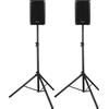 Pronomic C-208 MA Set Statavi - Due casse attive 2 vie - Potenza: 800 Watt - Woofer 8 + Tweeter 1 - Bluetooth e DSP-Presets - Custodia in plastica con inclinazione monitor - incl. stativi
