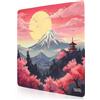 Tilt Tappetino Mouse 30x30 cm | Antiscivolo Sottomano Scrivania | Impermeabile Tappetino Mouse Gaming | Accessori Scrivania Ufficio e PC | Tappetino Scrivania Grande (Japanese Forest)