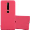 Cadorabo Custodia per Nokia 6 2018 / Nokia 6.1 in CANDY ROSSO - Morbida Cover Protettiva Sottile di Silicone TPU con Bordo Protezione - Ultra Slim Case Antiurto Gel Back Bumper Guscio