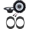 IPNOSIS Kit 2 Casse Anteriori o Posteriori ALPINE SXE-1725S Per Jeep Renegade Con 2 Supporti E 2 Connettori