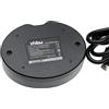 vhbw caricatore Micro-USB duale compatibile con Panasonic DS-5, DS-100, DS-1, NV-DE1, NL-DL1, DX-1 camera + cavo Micro-USB + LED