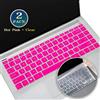 iKammo Confezione da 2 pellicole protettive per tastiera per laptop HP da 14, compatibili con HP Pavilion x360 da 14, accessori protettivi per tastiera (rosa acceso e trasparente)