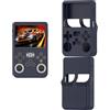 Generic Custodia protettiva in silicone per console di gioco R36S protezione antigraffio e protezione semplice tinta unita custodia protettiva accessori per console di gioco (blu scuro)