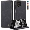 WenBaby CaseMe Cover per Samsung Galaxy M33 5G, Magnetica Cover a Libro con Slot per Schede, Custodia in PU Pelle Portafoglio per Galaxy M33 5G, Nero