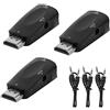 Holigie HDMI a VGA, 3 set HDMI maschio su VGA convertitore femmina 1080p Adattatore video con cavo di uscita audio