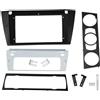MRBVHGPKUT Cornice per fascia radio Per B&MW E90 E91 E92 E93 2005-2012 9 Pollici Stereo Lettore DVD Kit Cruscotto Piastra Frontale Fascia Autoradio Cruscotto del pannello stereo