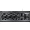 VulTech KEY-640M Tastiera USB 2.0 Multimediale, 114 Tasti, Nero