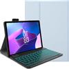 FKQLH Custodia con Tastiera per Lenovo Tab 10,1 Pollici 2025 TB-311FU, QWERTY Layout 7 Colori Retroilluminata Tastiera Bluetooth Rimovibile per Lenovo Tab 10,1 Pollici 2025 TB-311FU, Blu