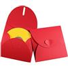 C.X.Y. 50 bustine busta custodia cuore regalo per CD e DVD In Carta 300gr Colore Rosso