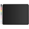 ITNRSIIET Tappetino per Mouse, 26x21cm, Base in Gomma Antiscivolo, Bordi cuciti resistenti, Compatibile con Mouse Ottici, Wireless e Laser, Design Moderno, Nero