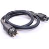 HiViLux - Cavo High-End 6N 1,5 m, 3x3-OCC 3 x 3,31 mm² Ø 15 mm con anello in ferrite, presa Schuko per giunzione a freddo 1,5m
