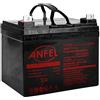 ANFEL Batteria Lead Acid AGM 12V 33Ah al Piombo Ricaricabile Ciclica Pila Batteria Ermetica Batterie di Ricambio per Trattorino Tosaerba Tagliaerba Carrelli Golf Cars Carrozzina Scooter Solare ups