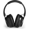 Meliconi Mysound Speak Quiet, Cuffia Bluetooth 5.0 con Microfono e Active Noise Cancelling (Anc), Elimina i Rumori di Fondo. Nero