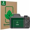 ScreenLeaf 2 Pezzi Pellicola protettiva per Kodak Pixpro AZ528 [Proteggi Schermo Sostenibili, Clear, Antigraffio]