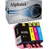 alphaink 4 Cartucce Multipack compatibili con HP 912XL per stampanti HP Officejet 8014, 8012, 8012e, 8015,8015e - OfficeJet Pro 8022, 8022e, 8024e, 8025, 8025e