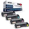 Print-Klex 4x Cartucce Toner Compatibili per Ricoh Aficio Sp-C 221 Sf Aficio Sp-C 222 Dn Aficio Sp-C 222 Sf Aficio Sp-C 240 Dn Aficio Sp-C 240 Sf Nero Ciano Magenta Giallo - Eco Line Serie