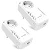 Tenda p1001pkit AV1000 Power Line con adattatore AC (Mbit/s, 2 porta LAN Gigabit, Presa) Bianco