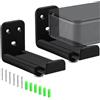 Generico Scatole per altoparlanti per montaggio a parete - per soundbar sotto la TV, kit di montaggio a parete regolabile, supporto per soundbar in ABS | Staffe per il suono a parete con doppia profondi