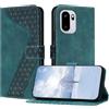 OKZone Cover per OnePlus Ace 6 5G/Ace 6T 5G/15R 5G,Custodia a Libro in Pelle Protettiva Folio Portafoglio con Chiusura Magnetica e Slot per Carte Wallet Case Flip Cover(Verde)