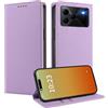 MOJIA Cover per Doogee Note 56 / Note 56 Plus/Note 56 Pro, [Forte Chiusura Magnetica] Case Portafoglio in Pelle PU Premium, Custodia a Libro per Telefono con Porta Carte. Viola