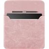 YoungMe Custodia in pelle scamosciata per Kindle Scribe da 10,2 (1a generazione - 2022), custodia protettiva impermeabile portatile con passante per penna e chiusura magnetica (rosa)