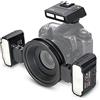 Meike MK MT24 luce flash macro doppia flashlite per fotocamere sony mirrorless