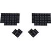 YMDK DSA Profile PBT Black Blank Keycap Set per tastiera Ergo Ergodox Planck Preonic Lily 58 (solo keycap) (nero vuoto)