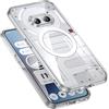 GIOPUEY Cover Magnetica per Nothing Phone 2a， Compatibile con MagSafe， PC+TPU Trasparenti Antiurto Protettiva Cellulare Custodia - Clear