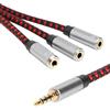 UTHCLO Cavo Splitter per Cuffie 3.5 MM a 1 Ingresso e 3 Uscite Adattatore Audio per Condivisione Simultanea e Dispositivi Portatili per Studio Musicale e Lavoro Remoto